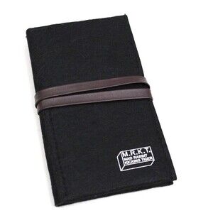 MRKT Travel Sunglasses Case Felt Black Holder Wrap Mad Rabbit Kicking Tiger